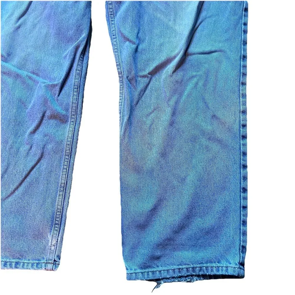 LL Bean Double L Hidden Comfort Waist Natural Fit Denim Blue Jeans Men's 42x32